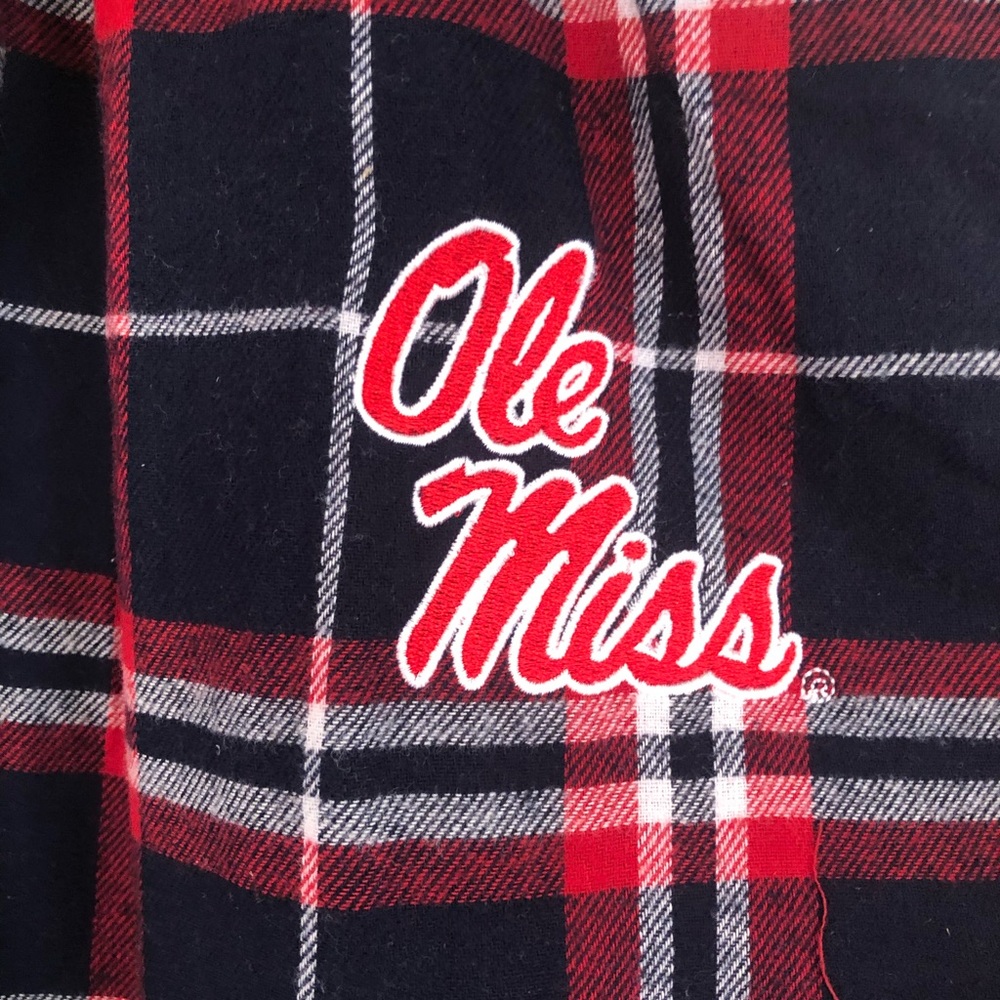 Large NWT Ole Miss Flannel Pajama Pants.